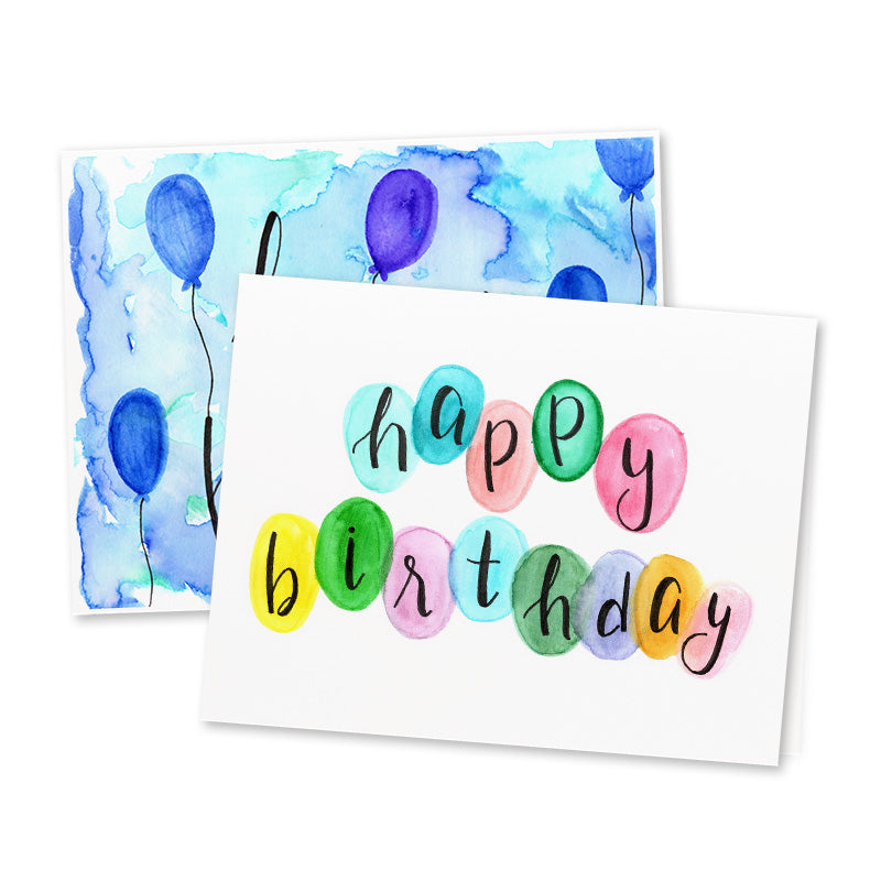 Assorted Balloon Birthday Cards