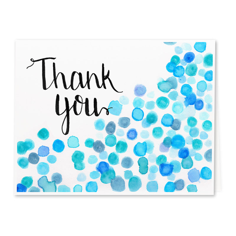 Blue Dot Thank You Cards