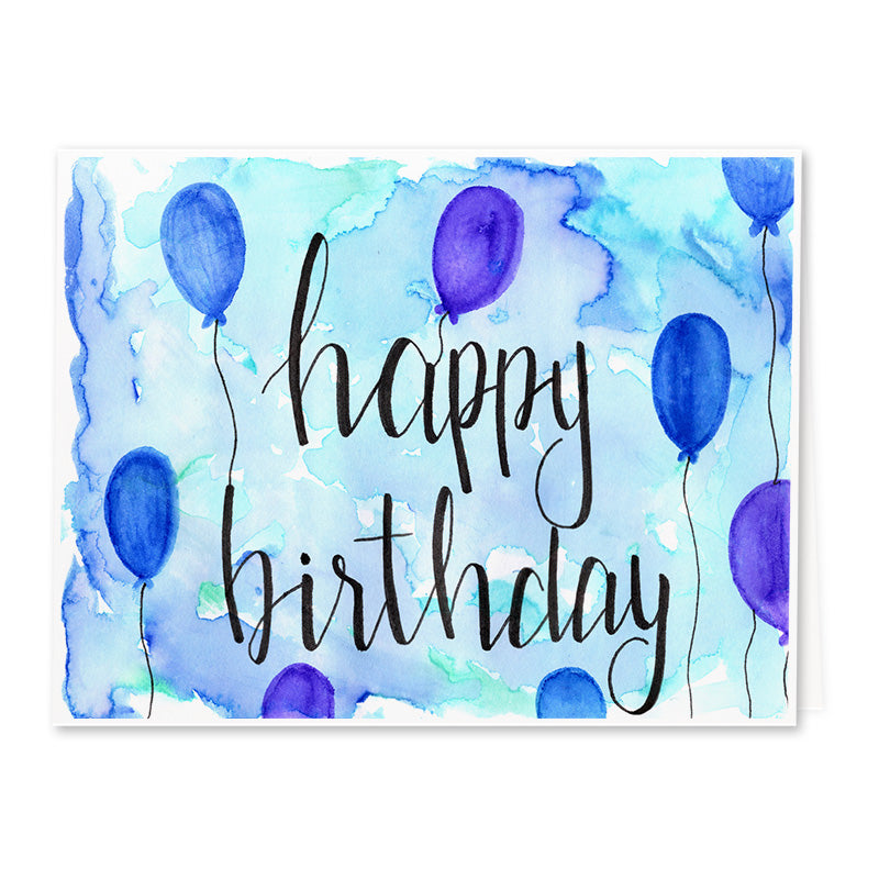 Assorted Balloon Birthday Cards