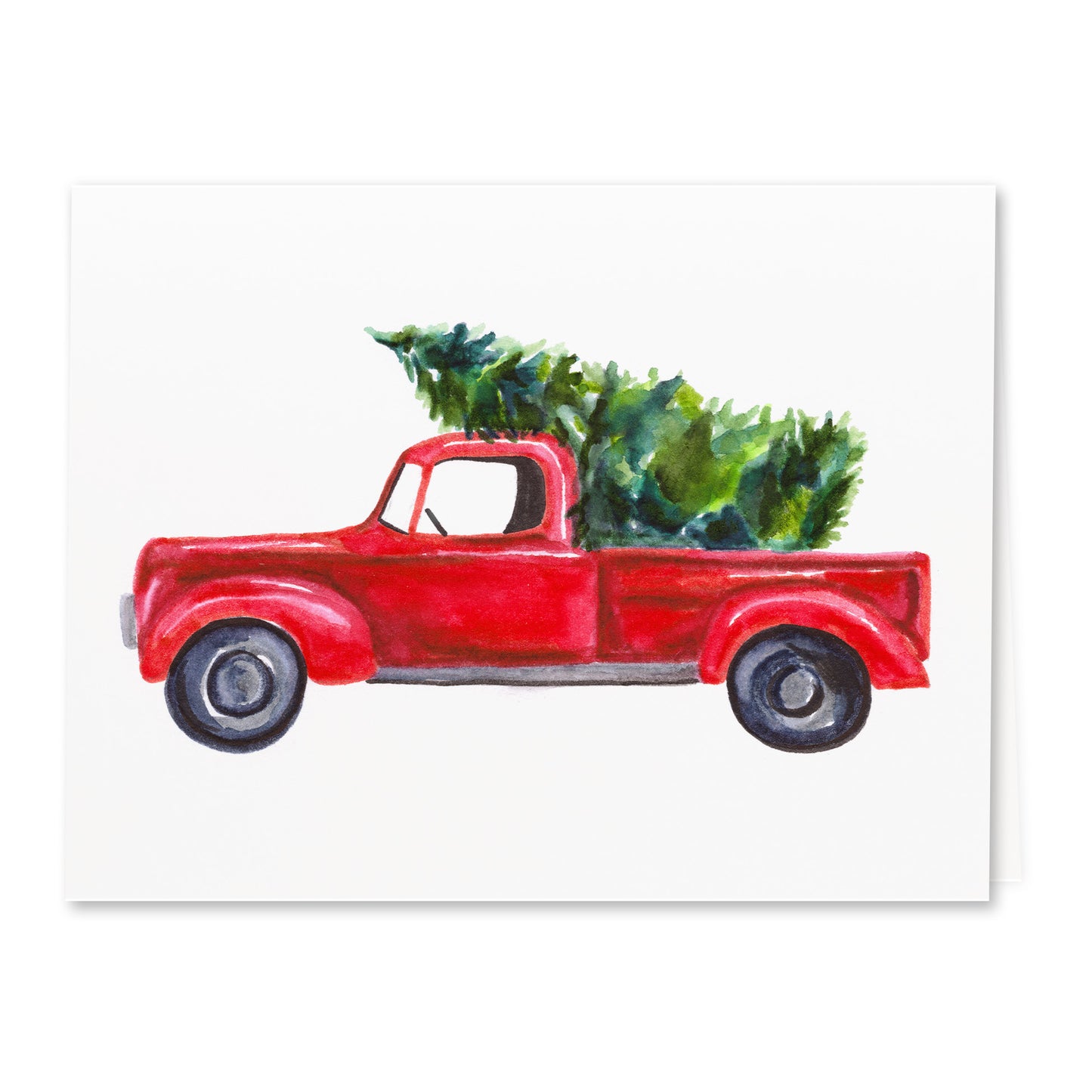 Truck And Tree Christmas Cards