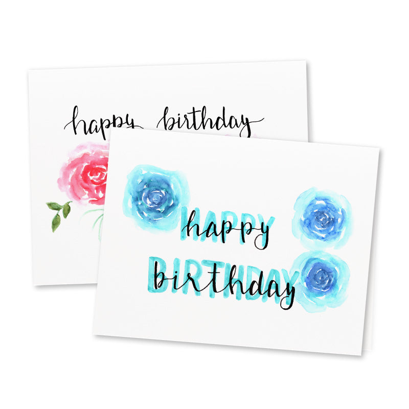 Assorted Flower Birthday Cards