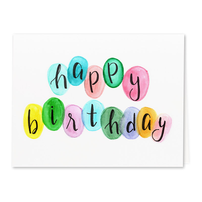 Lettered Balloons Birthday Cards